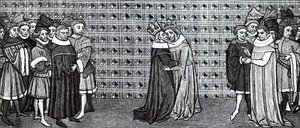 La rencontre du roi Édouard III et du roi Philippe V de France - Unbekannt