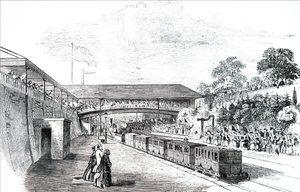 Le train royal quittant Cheltenham - Unbekannt