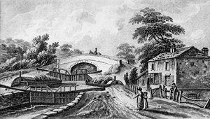 Trois écluses à Stoke Hammond, Buckinghamshire - Unbekannter Künstler