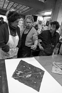 Todd Narbey, peintre néo-zélandais, Annie-Paule Thorel, peintre française, Nicolas du Mesnil du Buisson, co-fondateur de l