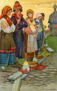 Célébrations traditionnelles de Pâques, Russie - Unbekannter Künstler