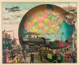 Transport de 1910, États-Unis, vers 1910 (photo n/b)