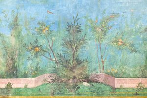 Triclinium de la maison de Livia, fresque, 20 - 10 av. J.-C., musée national de Rome, Rome, Italie - Unbekannter Künstler