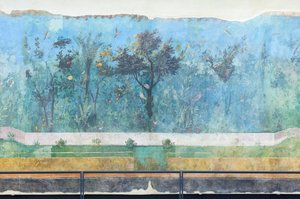 Triclinium de la maison de Livia, fresque, 20 - 10 av. J.-C., musée national de Rome (museo nazionale romano), Rome, Italie - Unbekannter Künstler