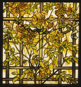 Vitrail de vigne trompette, Tiffany Studios - Unbekannt