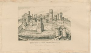 Château de Tutbury : gravure sur acier, 1620 - Unbekannt