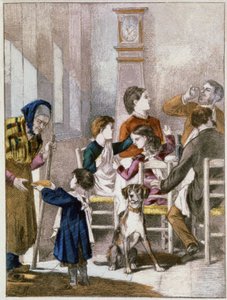 Gâteau des Rois, vers 1890 (gravure) - Unbekannter Künstler
