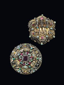 Deux rosettes de poitrine, Nagyszeben, vers 1675-1700