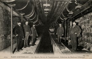 Paris souterrain - les égouts - Unbekannter Künstler