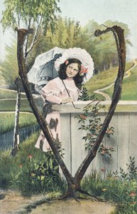 V : Une jeune fille vêtue d