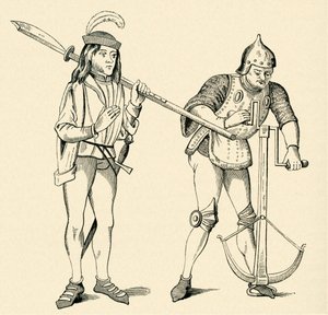 Valet/Écuyer et archer - Unbekannter Künstler