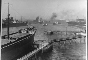 Vue du port de Blyth - Unbekannt