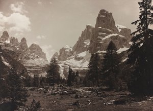 Vue de la toundra alpine Brenta Alta, dans le groupe de Brenta - Unbekannter Künstler