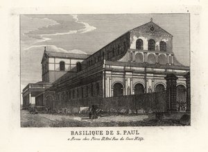 Vue de la Basilique Saint-Paul-hors-les-Murs, Rome - Unbekannt