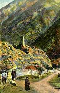 Village dans le Caucase, Russie - Unbekannter Künstler