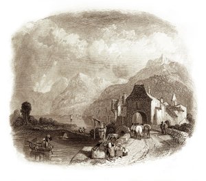 Villeneuve, - Approche du lac Léman