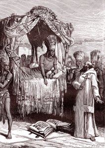 Vincent de Valverde et ATAHUALPA - Unbekannter Künstler