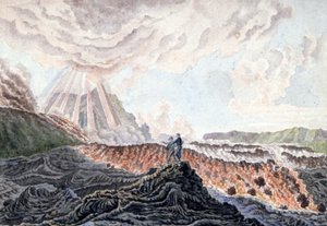Éruption volcanique du Piton de la Fournaise, Île de la Réunion - Unbekannter Künstler
