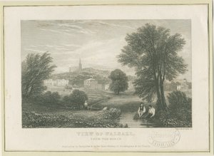 Ville de Walsall - Vue du nord : gravure, nd [XIXe siècle] - Unbekannt