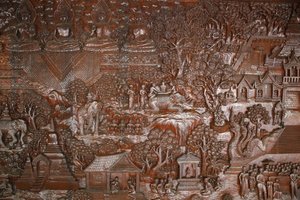 Wat Phra Doi Suthep, Chiang Mai. Relief. Thaïlande