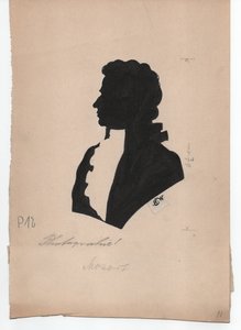 Wolfgang Amadeus Mozart (1756-1791) (vers 1850, silhouette) - Unbekannter Künstler