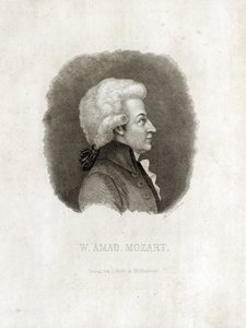 Gravure de Wolfgang Amadeus Mozart - Unbekannt