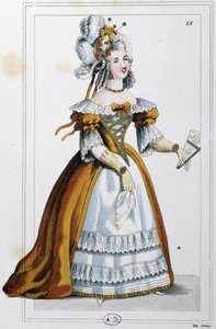 Femme portant une robe comme Mme du Barry, vers 1810