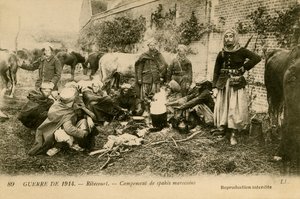 Première Guerre mondiale : Campement des Spahis marocains - Unbekannter Künstler