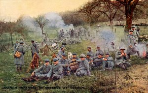 Première Guerre mondiale : Armée française à la bataille de Verdun - Unbekannter Künstler