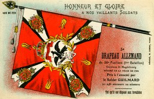 Première Guerre mondiale : Drapeau allemand capturé par les Français - Unbekannter Künstler