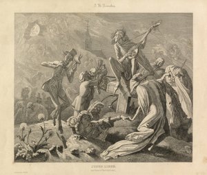 Jeune amour, Karlsruhe, c.1850 (gravure) - Unbekannter Künstler