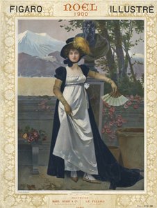 Jeune femme à Noël - Unbekannter Künstler