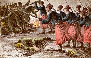 Zouave à Montmirail sur le front occidental - Unbekannter Künstler