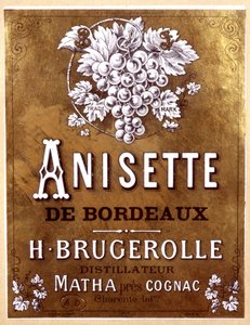 étiquette de bouteille d
