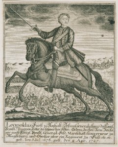 Le chef militaire prussien Léopold Ier Prince d