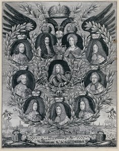 Joseph I avec ses parents et les électeurs