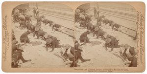 Le "Gallant 25th" se prépare à embarquer pour Cuba, 1898 (photo)