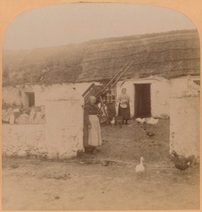 Une maison typique, village de Ballintoy, comté d