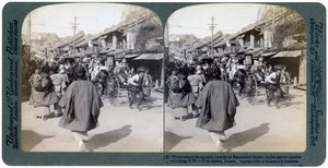 Rue Batsumati, Yokohama, Japon, 1904 - Underwood and Underwood