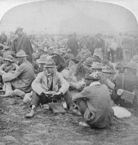 Prisonniers de guerre boers, Afrique du Sud, 2e guerre des Boers, 1900 - Underwood and Underwood