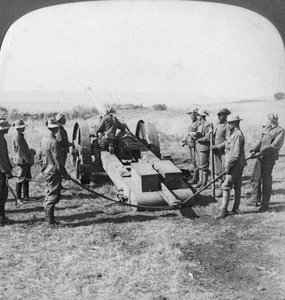 Canon naval britannique, Afrique du Sud, guerre des Boers, 1900 - Underwood and Underwood