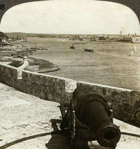 Canon, Château du Morro, La Havane, Cuba - Underwood and Underwood