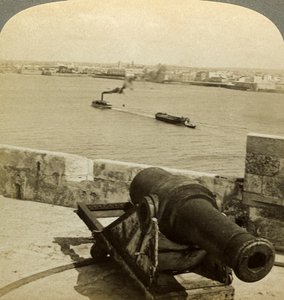 Canon, Château de Morro, La Havane, Cuba - Underwood and Underwood