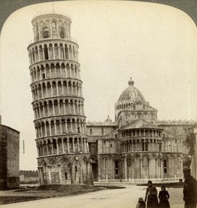 Cathédrale et Tour penchée de Pise, Italie - Underwood and Underwood