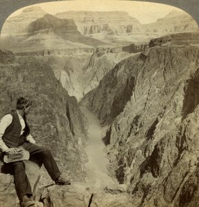Rivière Colorado, Grand Canyon, Arizona, USA - Underwood and Underwood