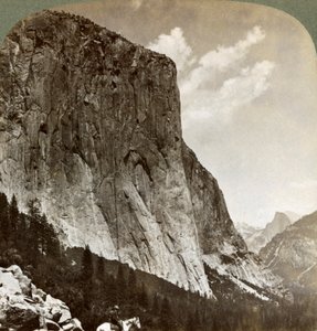El Capitan et Half Dome, vallée de Yosemite, Californie, USA - Underwood and Underwood