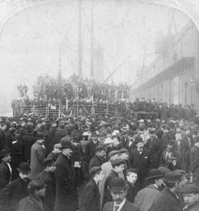 Les Gordon Highlanders embarquant pour l