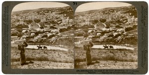 Nazareth, vue du nord-est, Palestine, 1900 - Underwood and Underwood
