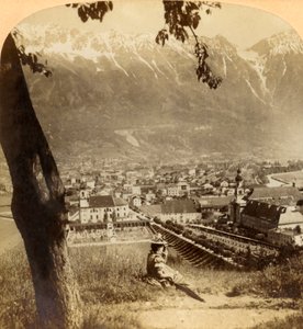 Innsbruck pittoresque, la capitale du Tyrol, Autriche..., 1898 - Underwood and Underwood