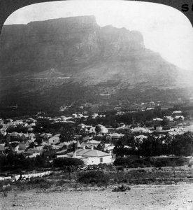 Montagne de la Table, Le Cap, Afrique du Sud - Underwood and Underwood